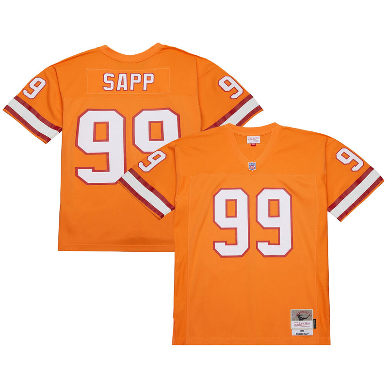 Tampa Bay Buccaneers Warren Sapp Mitchell & Ness Orange 1995 Legacy Replica Jersey