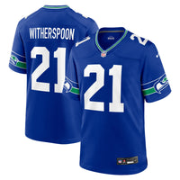 Seattle Seahawks Devon Witherspoon Nike Royal Throwback Player Game Jersey