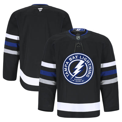 Tampa Bay Lightning Fanatics Black Alternate Authentic Pro Jersey