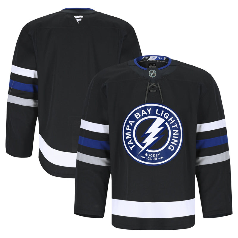 Tampa Bay Lightning Fanatics Black Alternate Authentic Pro Jersey