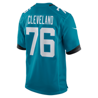 Jacksonville Jaguars Ezra Cleveland Nike Teal Game Jersey