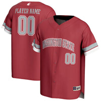 Washington State Cougars GameDay Greats NIL Pick-A-Player Lightweight Baseball Jersey - Crimson
