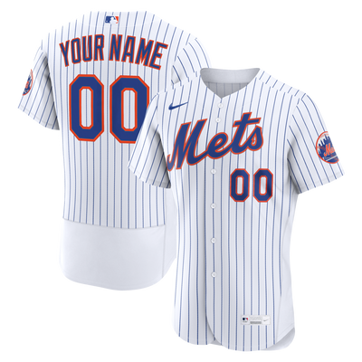 New York Mets Nike White Home Authentic Custom Jersey