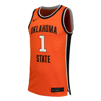 #1 Oklahoma State Cowboys Nike Replica Basketball Jersey - Orange