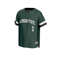 #1 Michigan State Spartans GameDay Greats Lightweight Collegiate Baseball Fashion Jersey - Green