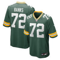 Green Bay Packers Brant Banks Nike Green Team Game Jersey