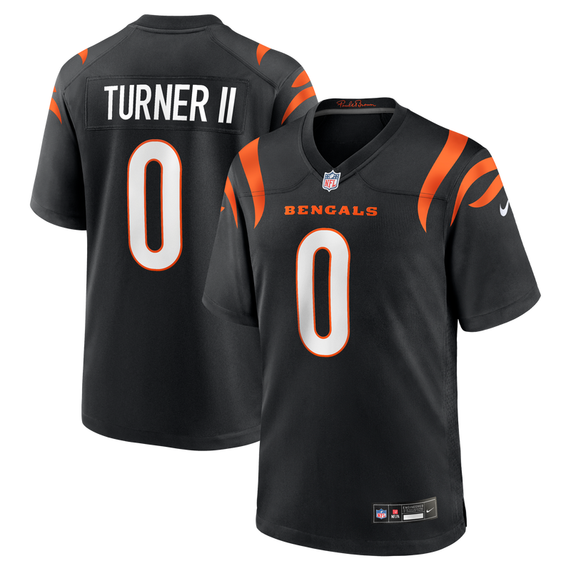 Cincinnati Bengals DJ Turner II Nike Black Team Game Jersey