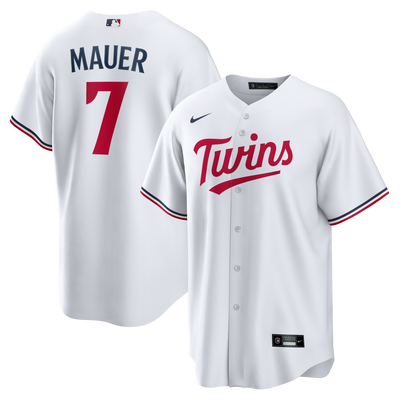 Minnesota Twins Joe Mauer Nike White Home Retired Player Replica Jersey