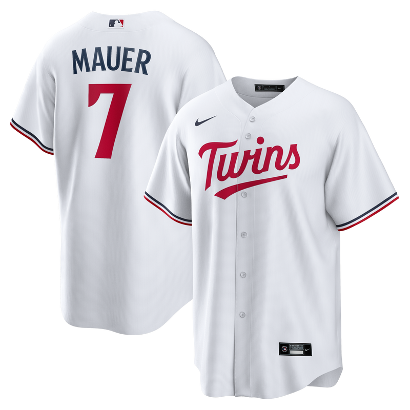Minnesota Twins Joe Mauer Nike White Home Retired Player Replica Jersey