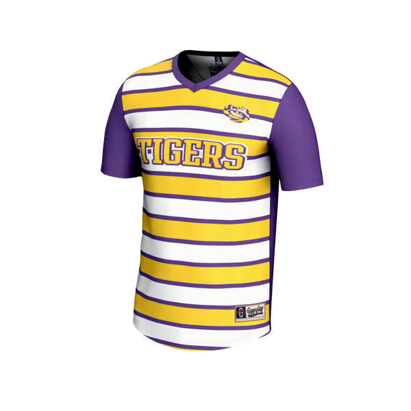 #1 LSU Tigers GameDay Greats Lightweight Soccer Fashion Jersey - Purple