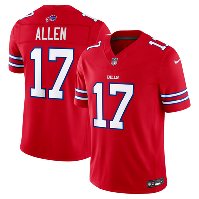 Buffalo Bills Josh Allen Nike Red Alternate Vapor F.U.S.E. Stitched Limited Jersey