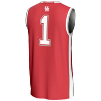 #1 Houston Cougars GameDay Greats Lightweight Basketball Jersey - Red