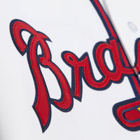 Atlanta Braves Deion Sanders Mitchell & Ness White Cooperstown Collection 1992 Authentic Jersey