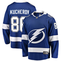 Tampa Bay Lightning Nikita Kucherov Fanatics Blue Breakaway Jersey
