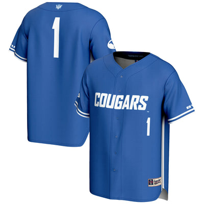 #1 BYU Cougars GameDay Greats Lightweight Baseball Jersey - Royal