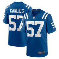 Indianapolis Colts Jaylon Carlies Nike Royal Game Jersey