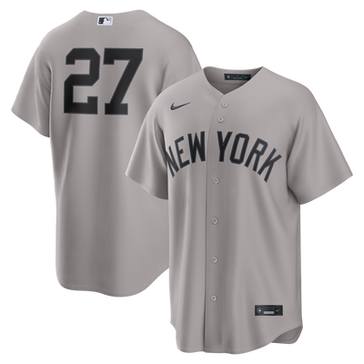New York Yankees Giancarlo Stanton Nike Gray Road Replica Jersey