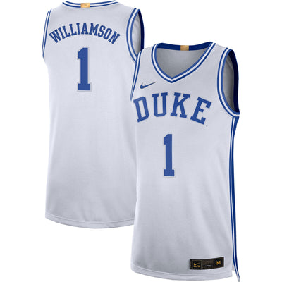 Zion Williamson Duke Blue Devils Nike Limited Basketball Jersey - White