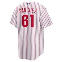 Philadelphia Phillies Cristopher Sanchez Nike White Home Replica Jersey