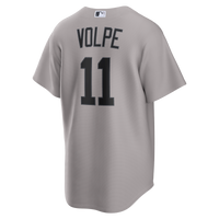 New York Yankees Anthony Volpe Nike Gray Road Replica Jersey