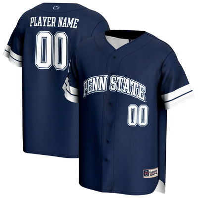 Penn State Nittany Lions GameDay Greats NIL Pick-A-Player Lightweight Baseball Jersey - Navy