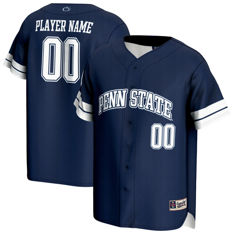Penn State Nittany Lions GameDay Greats NIL Pick-A-Player Lightweight Baseball Jersey - Navy