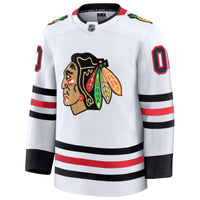 Chicago Blackhawks Fanatics White Away Premium Custom Jersey