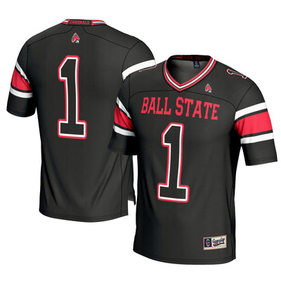 #1 Ball State Cardinals GameDay Greats Football Jersey - Black