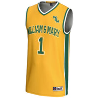 #1 William & Mary Tribe GameDay Greats Lightweight Basketball Jersey - Gold