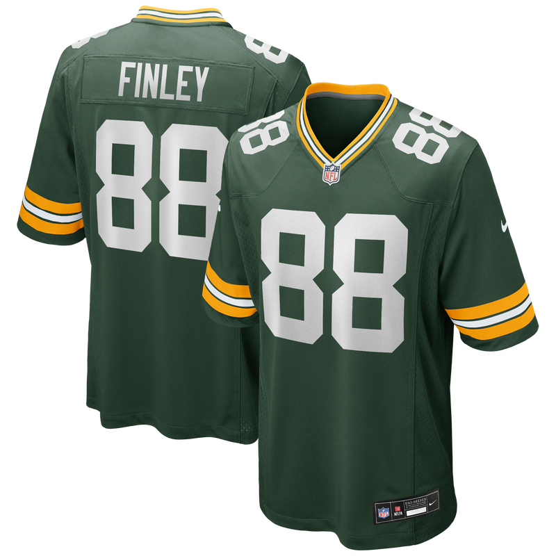 Green Bay Packers Jermichael Finley Nike Green Game Retired Player Jersey