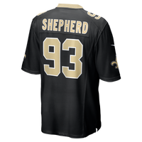 New Orleans Saints Nathan Shepherd Nike Black Game Jersey