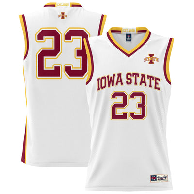 #23 Iowa State Cyclones GameDay Greats Lightweight Basketball Jersey - White