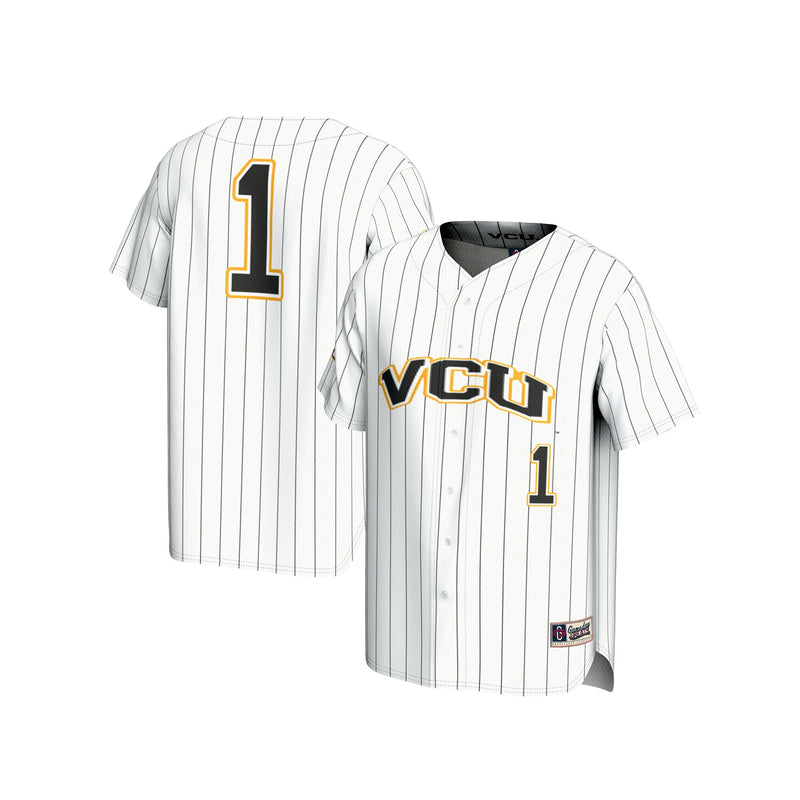 #1 VCU Rams GameDay Greats Lightweight Baseball Fashion Jersey - White