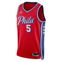 Philadelphia 76ers Jordan Brand Statement Edition Swingman Jersey - Red - Quentin Grimes