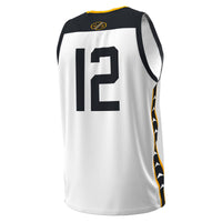 #12 Navy Midshipmen Under Armour Jolly Rogers Alternate Replica Basketball Jersey - White