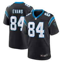 Carolina Panthers Mitchell Evans Nike Black Team Game Jersey