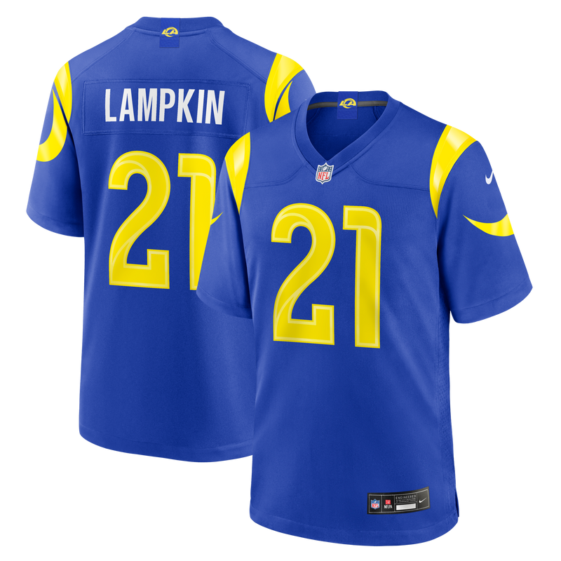 Los Angeles Rams Cam Lampkin Nike Royal Team Game Jersey