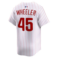 Philadelphia Phillies Zack Wheeler Nike White Home Limited Player Jersey