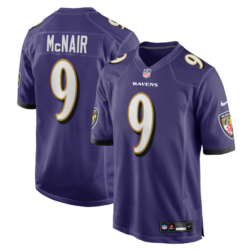 Baltimore Ravens Steve McNair Nike Purple Game Retired Player Jersey