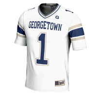 #1 Georgetown Hoyas GameDay Greats Football Jersey - White