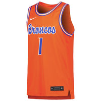 #1 Boise State Broncos Nike Replica Basketball Jersey - Orange