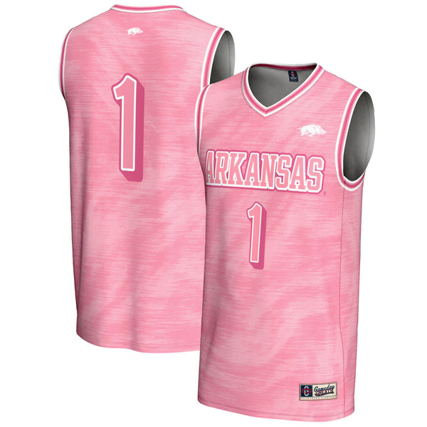 #1 Arkansas Razorbacks GameDay Greats Lightweight Basketball Jersey - Pink