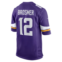 Minnesota Vikings Max Brosmer Nike Purple Team Game Jersey