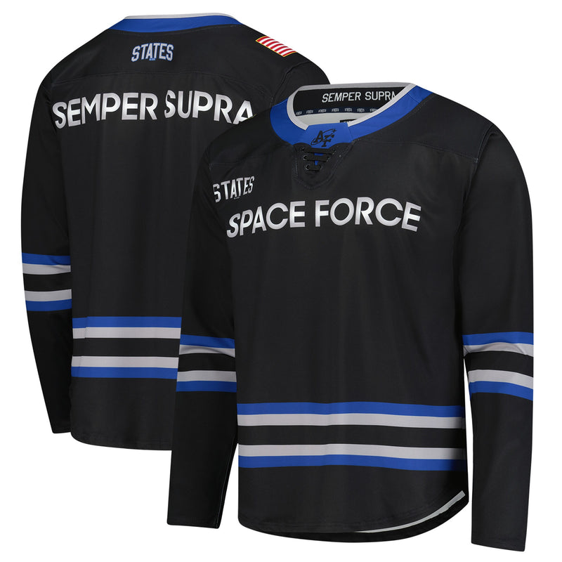 Air Force Falcons Space Force Hockey Replica Jersey - Black