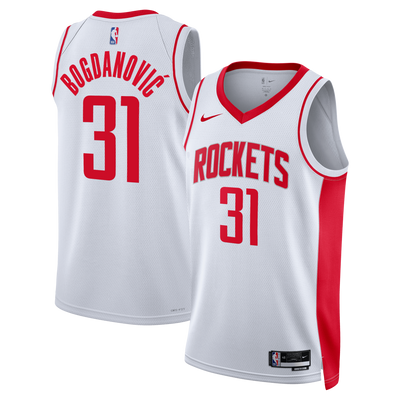 Houston Rockets Nike Association Edition Swingman Jersey - White - Bogdan Bogdanović