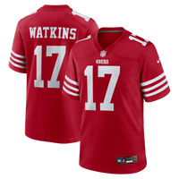 San Francisco 49ers Jordan Watkins Nike Scarlet Team Game Jersey