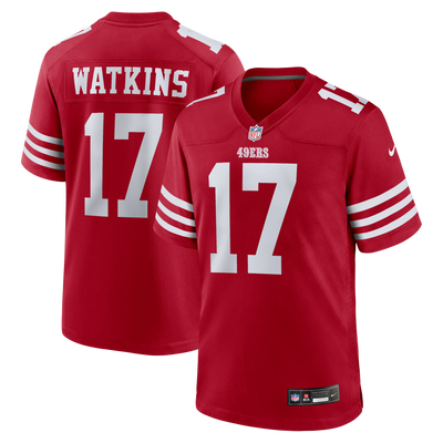 San Francisco 49ers Jordan Watkins Nike Scarlet Team Game Jersey