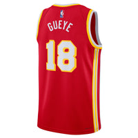 Atlanta Hawks Nike Icon Edition Swingman Jersey - Red - Mouhamed Gueye -