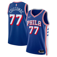 Philadelphia 76ers Nike Icon Edition Swingman Jersey - Royal - VJ Edgecombe -