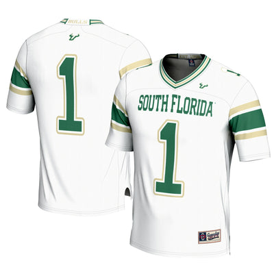 GameDay Greats #1 White South Florida Bulls Football Jersey